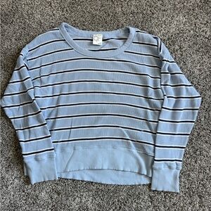 Aerie Blue Striped Women's Sweater